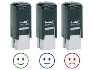 3 tampons smiley enseignant