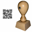 Tampon Bois QR Code 30x30mm