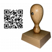 Tampon Bois QR Code 50x50mm