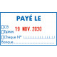 Empreinte Payé Le + mode de paiement