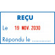 Empreinte Recu le, Répondu le