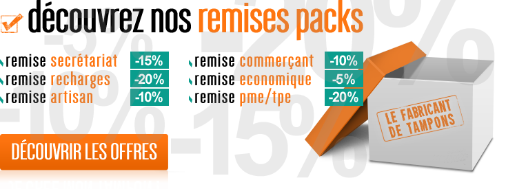 Pack général tampon encreur pas cher